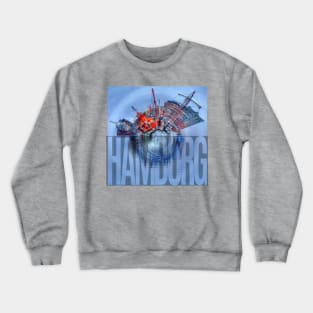 Tiny Planet Hamburg Crewneck Sweatshirt